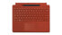 Фото #1 товара Microsoft Surface Typecover Alcantara with pen storage/ With pen Poppy Red Pro 8 & X & 9 - QWERTY - English - Touchpad - Microsoft - Surface Pro 8 Surface Pro X - Red