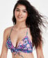 Фото #5 товара Бюстгальтер купальный Salt + Cove juniors' Floral-Print Tie-Back Bikini Top, созданный для Macy's.