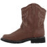 Фото #7 товара Roper Chunk Rider Embroidery Round Toe Cowboy Womens Brown Casual Boots 09-021-