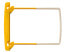 Фото #1 товара Jalema Clip - cover yellow - tube yellow - extension piece white - box 100 items - White,Yellow
