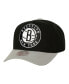 ფოტო #1 პროდუქტის Men's Black, Gray Brooklyn Nets Soul XL Logo Pro Crown Snapback Hat