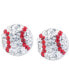 Фото #1 товара Серьги Giani Bernini Crystal Baseball