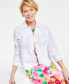 Фото #4 товара Women's 100% Linen Jacket, Created for Macy's
