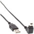 Фото #1 товара InLine USB Type A male / Mini-USB male 5 Pin down angled 90° black 1m