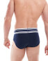 Фото #3 товара ASOS DESIGN briefs with stripe waistband in navy