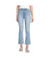 Фото #1 товара Petite Recover High Rise Button Front Kick Flare Crop Jeans