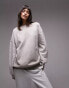 Фото #1 товара Topshop – Art District 1985 Vintage – Oversize-Sweatshirt in Acid-Waschung in Taupe