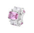 Фото #1 товара Fancy Vibrant Pink FVP02 shiny silver pendant