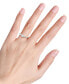 ფოტო #2 პროდუქტის Diamond Bezel Milgrain Engagement Ring (5/8 ct. t.w.) in 14k White Gold