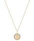 Audrey by Aurate diamond Virgo Disc 18" Pendant Necklace (1/10 ct. t.w.) in Gold Vermeil, Created for Macy's