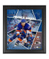 Фото #1 товара Mathew Barzal New York Islanders Framed 15'' x 17'' Impact Player Collage with a Piece of Game-Used Puck - Limited Edition of 500