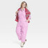 Фото #2 товара Women's Long Sleeve Button-Front Coveralls - Universal Thread Pink 30