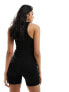 Фото #7 товара ASOS DESIGN scoop ribbed unitard in black