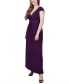 ფოტო #3 პროდუქტის Petite Ruched Empire-Waist Maxi Dress