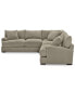 Фото #6 товара Rhyder 3-Pc. 'L' Shaped Fabric Sectional Sofa, Created for Macy's