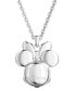Фото #4 товара Swarovski silver-Tone Disney Minnie Mouse Crystal Pendant Necklace, 16-1/2" + 3" extender