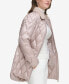 Фото #5 товара Women's Faux-Fur-Collar Quilted Coat