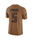 Фото #2 товара Men's Drake London Brown Distressed Atlanta Falcons 2023 Salute To Service Limited Jersey