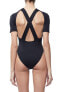 GOOD AMERICAN 147296 Women's Good Body Cross Back Strap Bodysuit Black Sz. 1 - фото #2