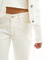 Фото #2 товара Bolongaro Trevor western detail straight leg jeans in cream co-ord