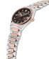 ფოტო #2 პროდუქტის Women's Swiss Highlife Diamond (1/20 ct. t.w.) Two-Tone Stainless Steel Bracelet Watch 31mm