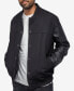 Men's Wool Varsity with Grainy Polyurethane Sleeves Bomber Jacket