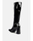 Фото #2 товара hypnotize patent pu block heeled calf boots