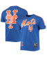 Фото #1 товара Men's Royal, Orange New York Mets Taping T-shirt