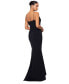 Фото #2 товара Women's Satin-Trim Ruched Gown