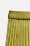 Zw collection pleated satin skirt