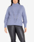 Фото #1 товара Plus Size Maeve Turtleneck Sweater