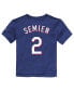 Toddler Boys and Girls Marcus Semien Royal Texas Rangers 2023 World Series Champions Name and Number T-shirt