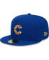 Фото #2 товара Men's Royal Chicago Cubs 2023 MLB World Tour: London Series Flag Fill 59FIFTY Fitted Hat
