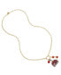 Фото #1 товара Betsey Johnson faux Stone Toaster Charm Pendant Necklace