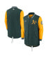 ფოტო #1 პროდუქტის Men's Green Oakland Athletics Authentic Collection Dugout Performance Full-Zip Jacket