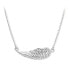 Silver necklace with wing lying down 476 001 00116 04