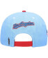 ფოტო #5 პროდუქტის Men's White, Light Blue Los Angeles Dodgers Blue Raspberry Ice Cream Drip Snapback Hat