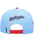 Men's White, Light Blue Los Angeles Dodgers Blue Raspberry Ice Cream Drip Snapback Hat