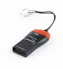 Фото #8 товара Gembird FD2-MSD-3 - MicroSD (TransFlash) - SDHC - Black - Red - USB 2.0 - 16 mm - 7 mm - 32 mm