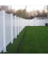 Фото #2 товара Privacy Fence Panels 6FT.H X 6FT.W White Vinyl Full Set Of 2 Pcs