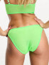 Фото #3 товара ASOS DESIGN Emi fishnet brazilian brief in bright green