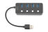 Фото #5 товара DIGITUS USB 3.0 Hub, 4-port, schaltbar, Aluminium Gehäuse