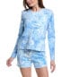 Фото #1 товара Sol Angeles Tides Raw Pullover Women's Blue Xs