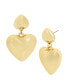 Фото #1 товара Puffy Heart Drop Earrings