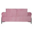 Sofa DKD Home Decor Black Pink Metal Polyester Modern (154 x 76 x 76 cm)
