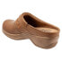 Фото #5 товара Softwalk Aurora S2250-215 Womens Brown Leather Slip On Clog Sandals Shoes