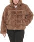 Фото #1 товара Women's Plus Size Faux-Fur Coat