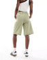 Noisy May high waisted bermuda shorts in sage Salbei, XS - EU 34 - фото #3