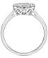 ფოტო #3 პროდუქტის Diamond Circle Cluster Ring (1/2 ct. t.w.) in 10k White Gold