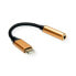 ROLINE 12.03.3223 - Black - Gold - USB C - 3.5mm - 0.13 m - Male - Female